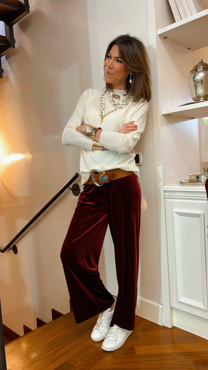I PANTALONI DI VELLUTO 🖤 BORDEAUX Su ordinazione / Spedizione a partire dal 29 ottobre