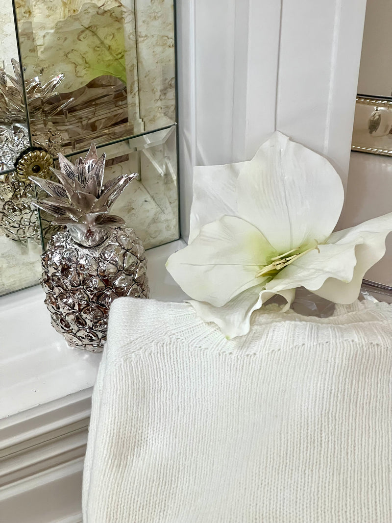 IL BOLERO BIANCO | 100% CASHMERE