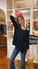 OVETTO BLU | 100% CASHMERE