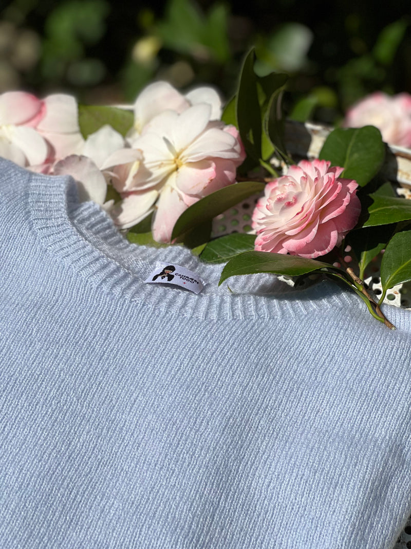 IL BON BON AZZURRO ACQUA | 100% CASHMERE