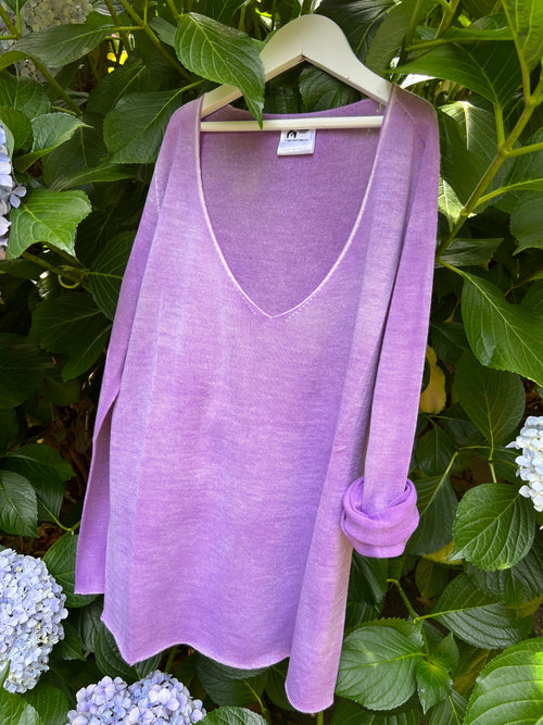 IL VELO DI CASHMERE AEROGRAFATO ❤ LIGHT PURPLE/LAVANDA