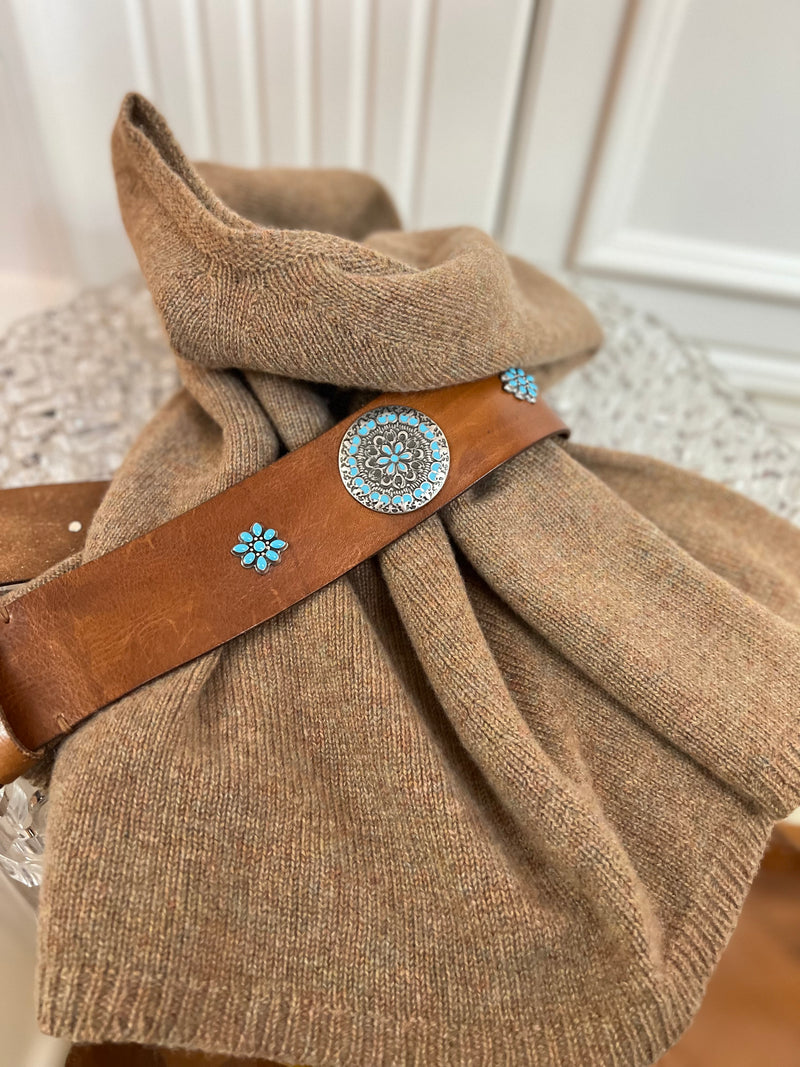Il PONCHOSO ACERO | Il Poncho Sfizioso 100% cashmere