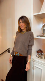 IL BOLERO MARRON "HAUTE COUTURE" | 100% CASHMERE