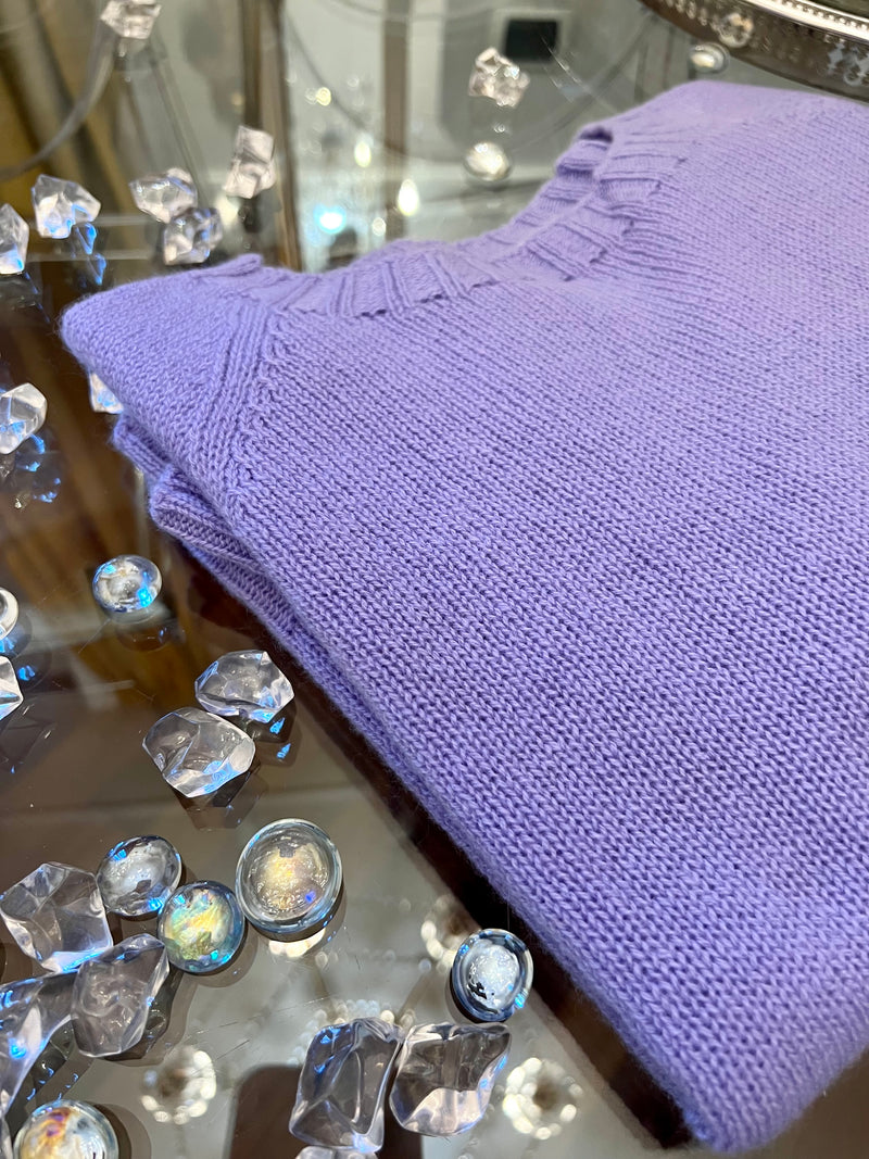 IL BOLERO LILLA | 100% CASHMERE