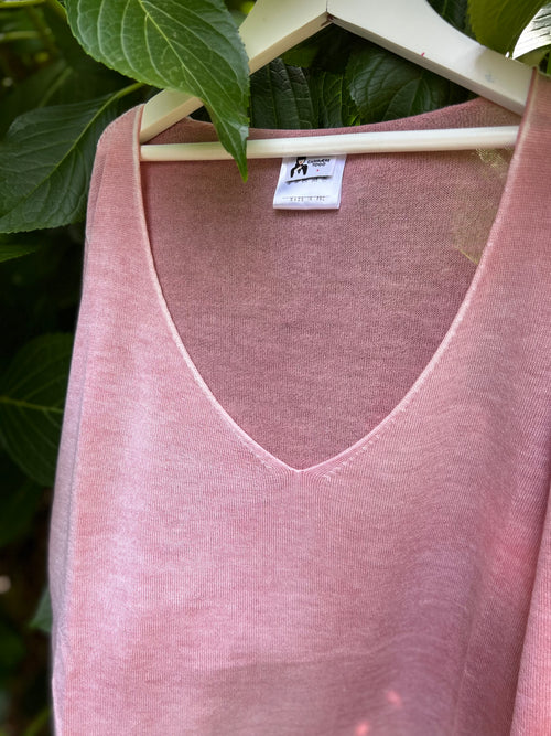 IL VELO DI CASHMERE AEROGRAFATO ❤ CANDY ROSE/ROSA CIPRIA