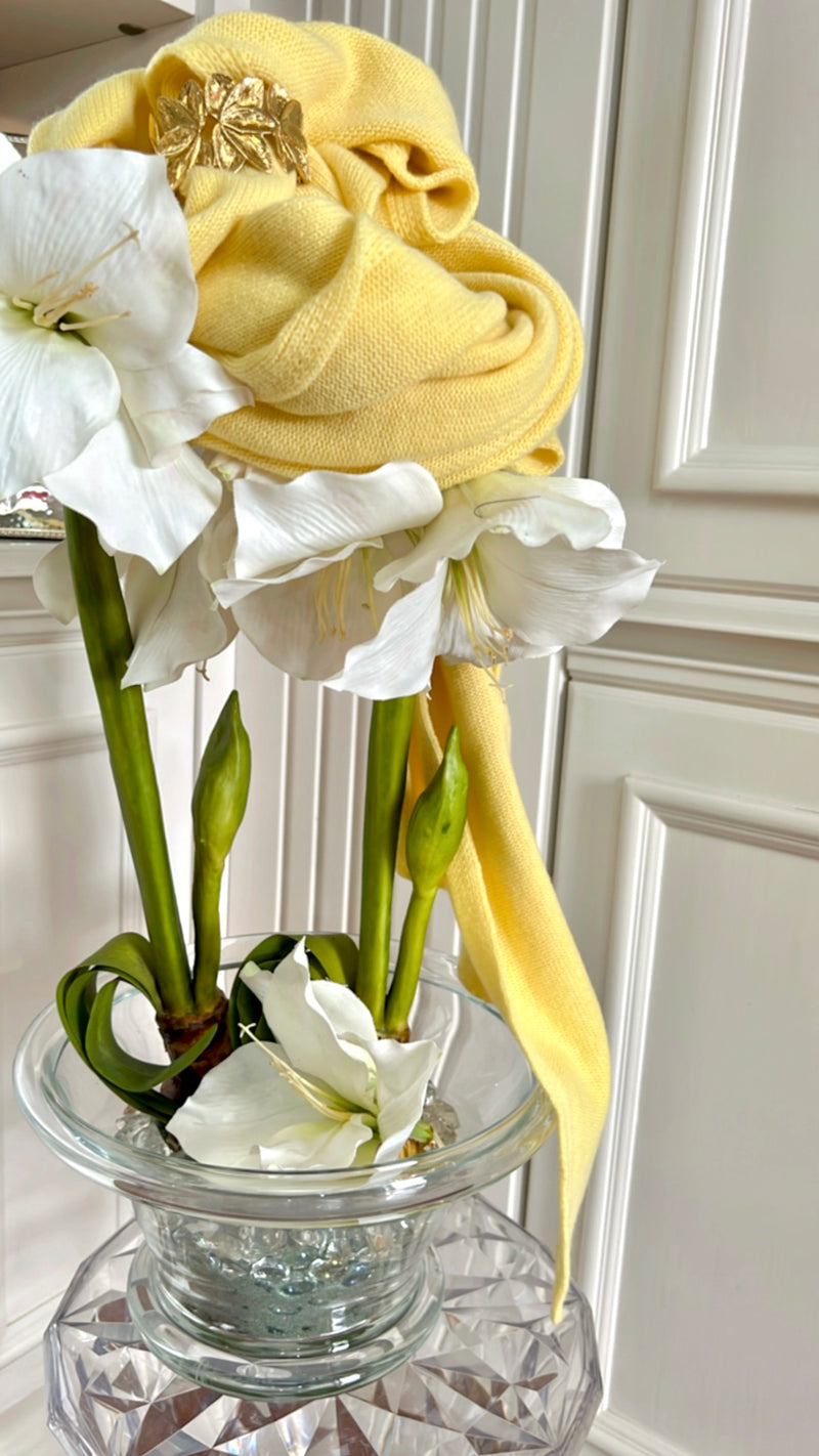 MAXI TRIANGOLO GIALLO (CANARINO)| 100% CASHMERE