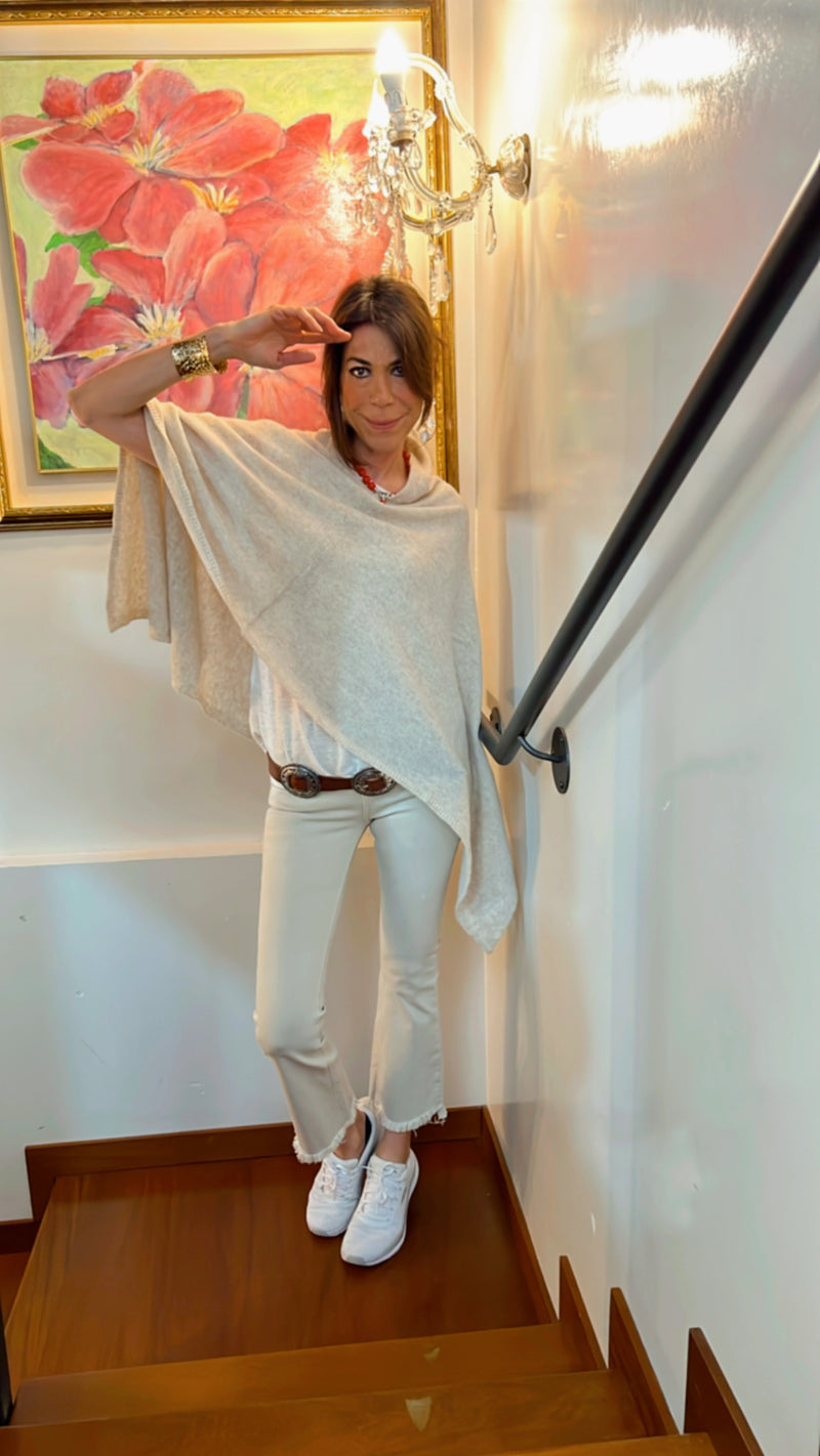 IL PONCHO INCANTEVOLE CORDA LIGHT ❤ "Il lusso che ti accarezza"