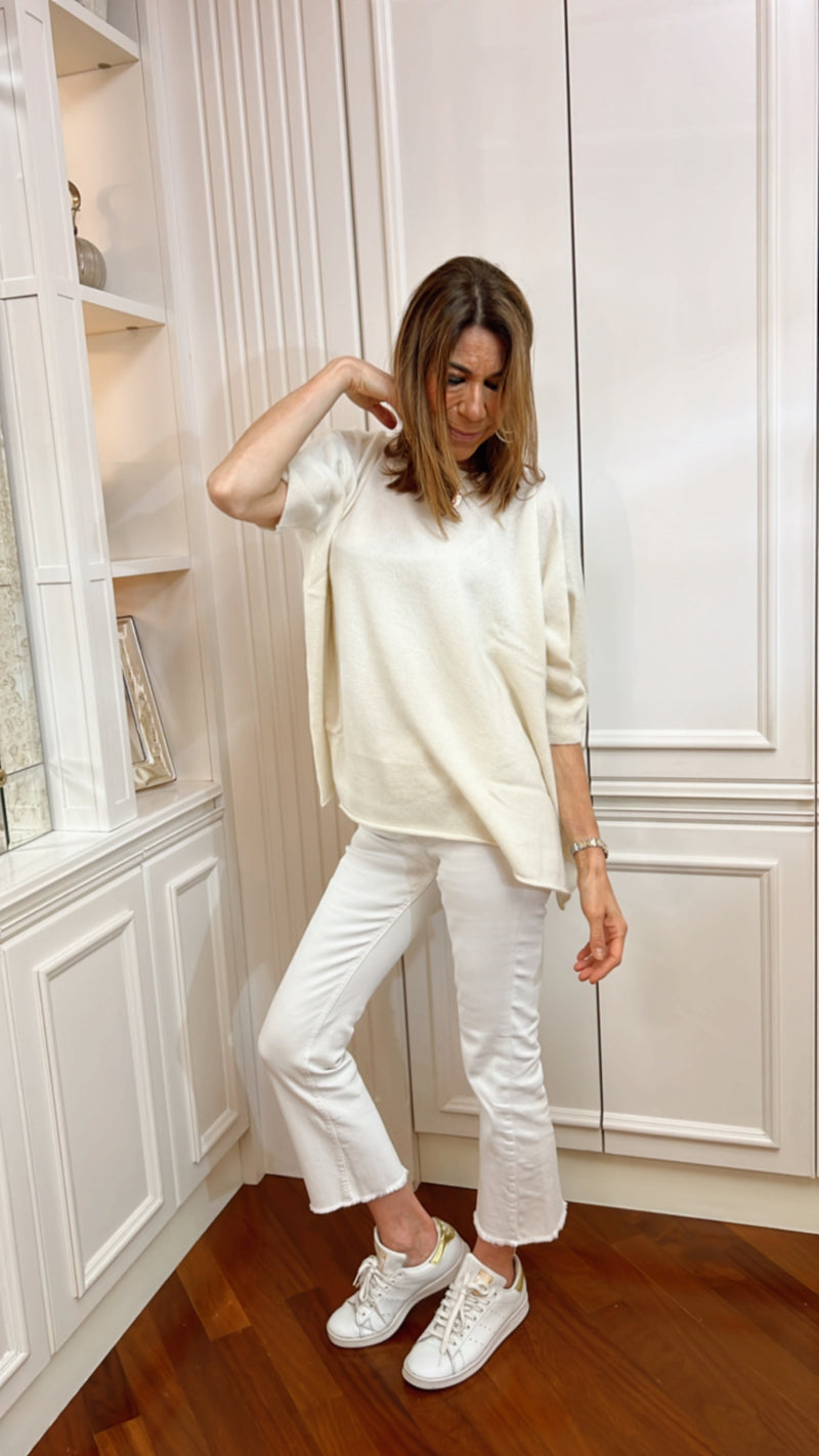 LA CAPPAMAGLIA PANNA | 100% CASHMERE