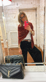 MAXI TRIANGOLO FOGLIE D’AUTUNNO 100% CASHMERE