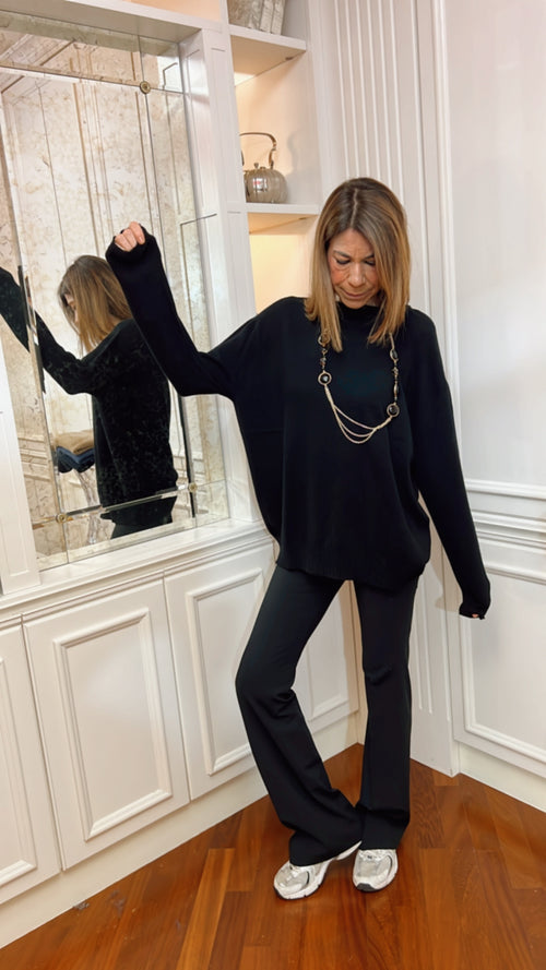 NUVOLA NERO | 100% CASHMERE