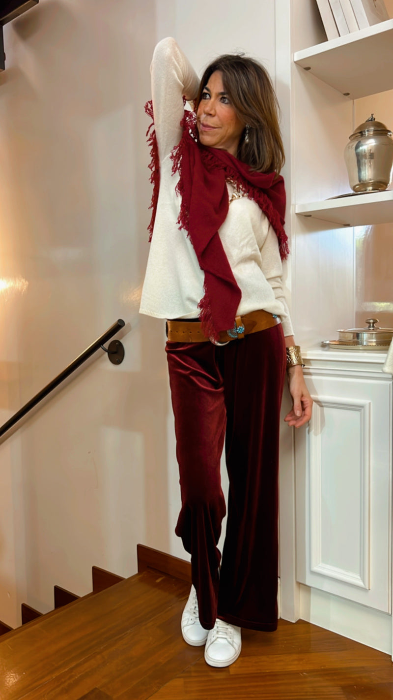 I PANTALONI DI VELLUTO 🖤 BORDEAUX Su ordinazione / Spedizione a partire dal 29 ottobre