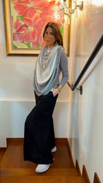 Il Jersey Fiammato “STEEL SEDUCTION” | 100% cashmere