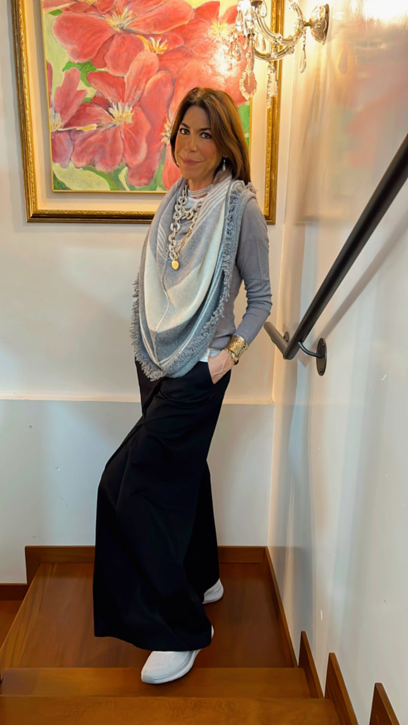 Il Jersey Fiammato “STEEL SEDUCTION” | 100% cashmere
