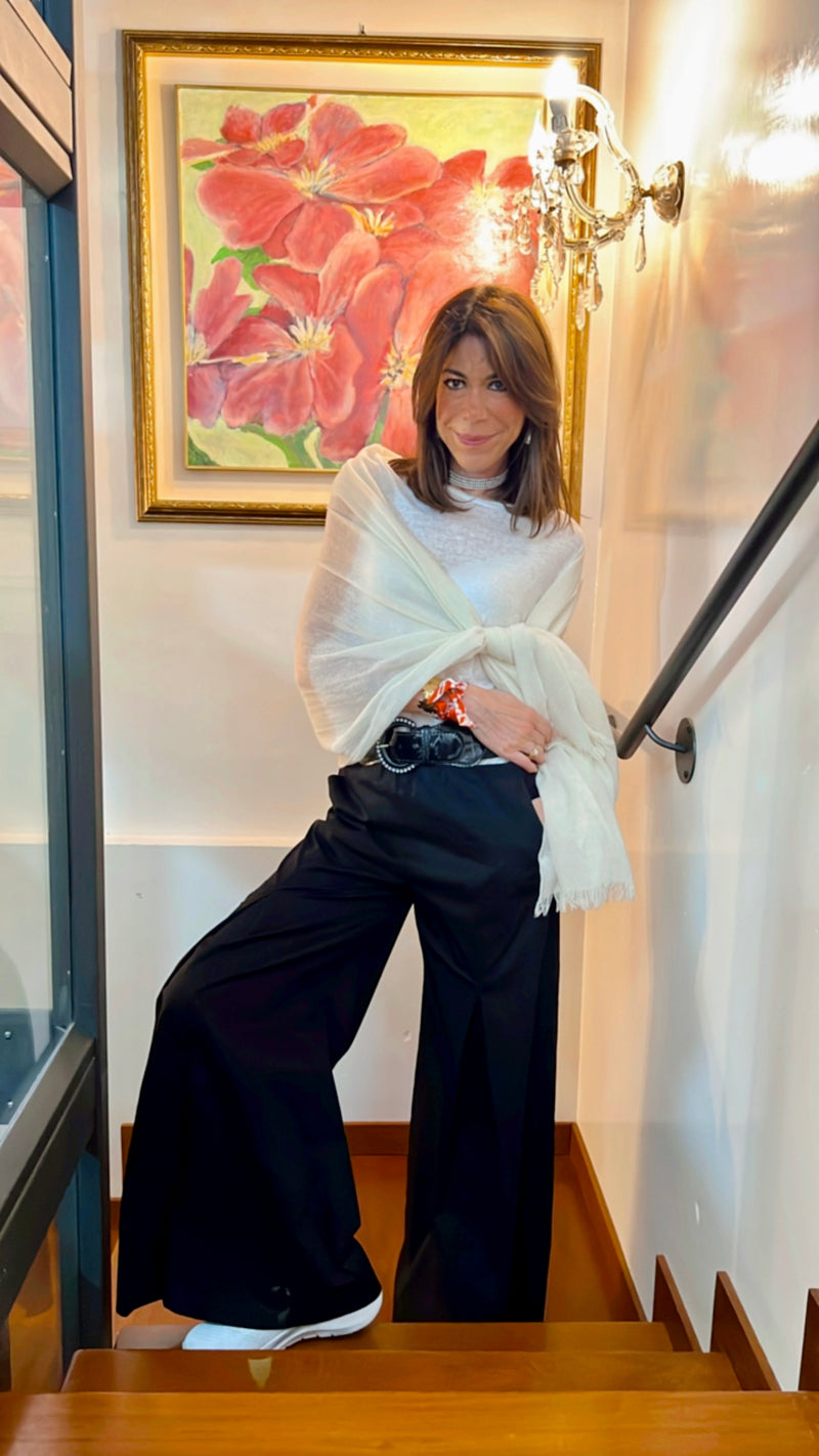 La Nuvoletta da Borsetta PANNA CHIARO | 100% cashmere