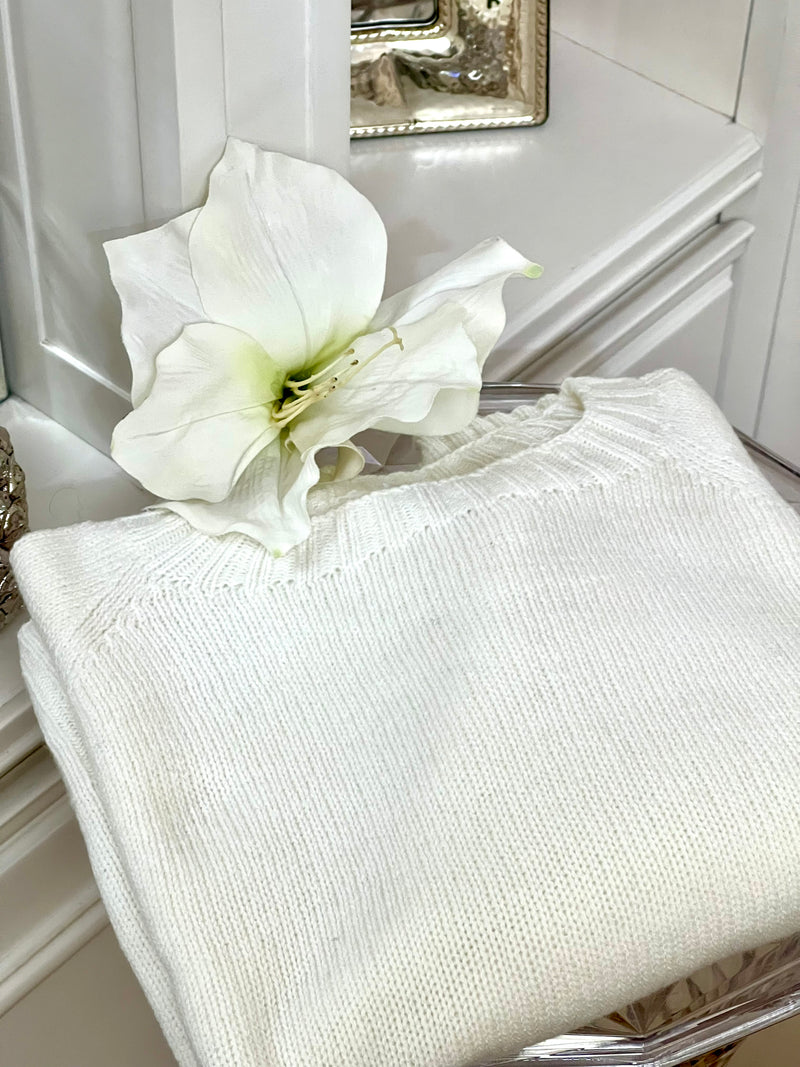 IL BOLERO BIANCO | 100% CASHMERE