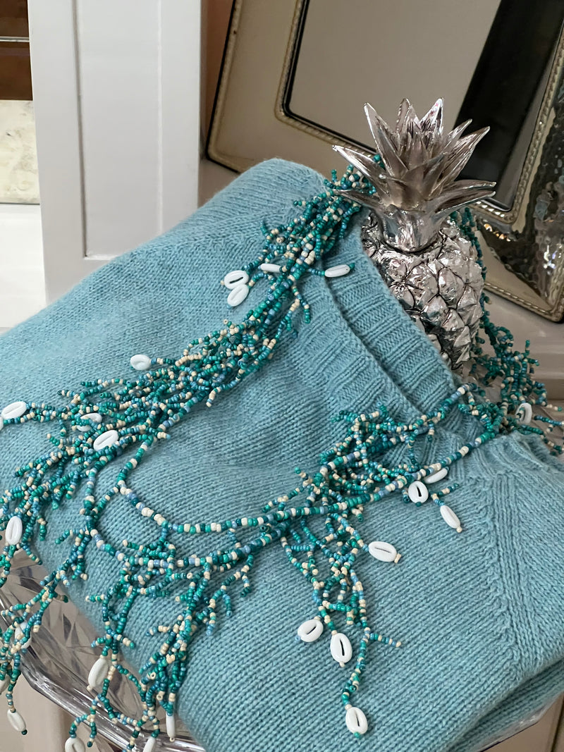 IL BOLERO AZZURRO ISLAND PARADISE | 100% CASHMERE - Spedizione a partire da fine ottobre