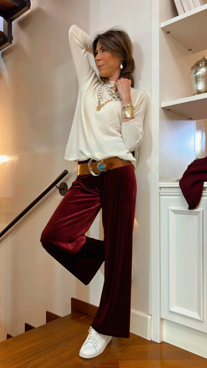I PANTALONI DI VELLUTO 🖤 BORDEAUX Su ordinazione / Spedizione a partire dal 29 ottobre