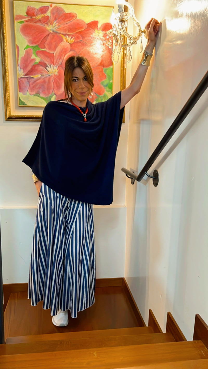 IL PONCHO INCANTEVOLE BLU ❤ "Il quotidiano che diventa poesia"
