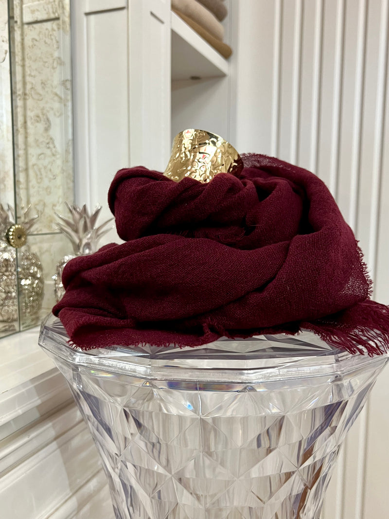 La Nuvoletta da Borsetta BURGUNDY CHIC | 100% cashmere