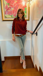IL BOLERO BORDEAUX | 100% CASHMERE - Pre ordine spedizione da metà settembre
