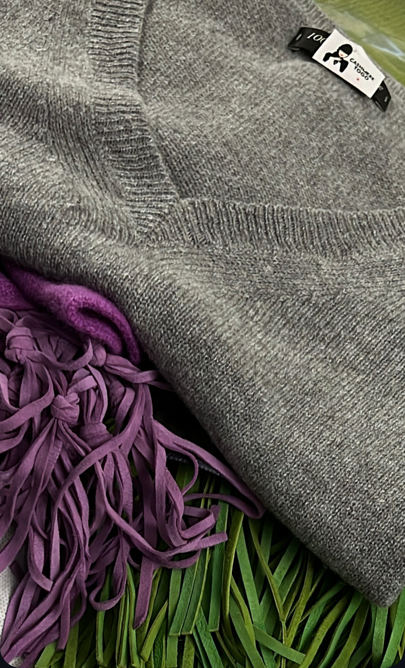 OVETTO GRIGIO MEDIO | 100% CASHMERE