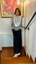IL PONCHO GRUNGE MULTICOLOR EDIZIONE SPECIALE | 100% CASHMERE