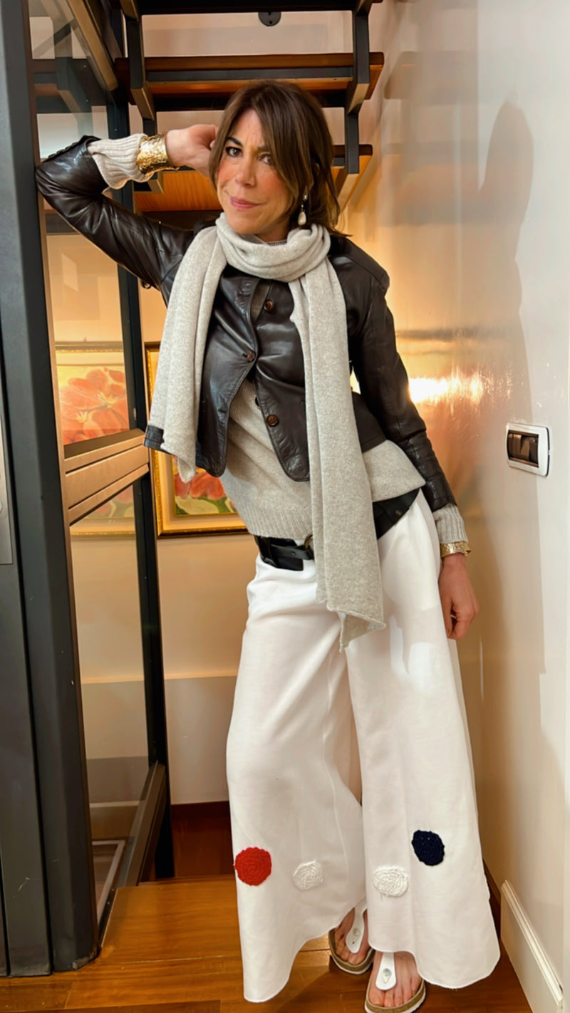 CASHMERE CORDA & PUNTO LUCE ARGENTO
