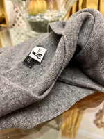 LO STILOSO GIROCOLLO GRIGIO FUMO MELANGE | 100% CASHMERE