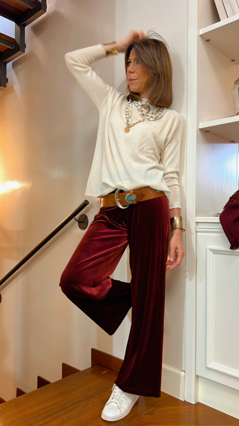 I PANTALONI DI VELLUTO 🖤 BORDEAUX Su ordinazione / Spedizione a partire dal 29 ottobre