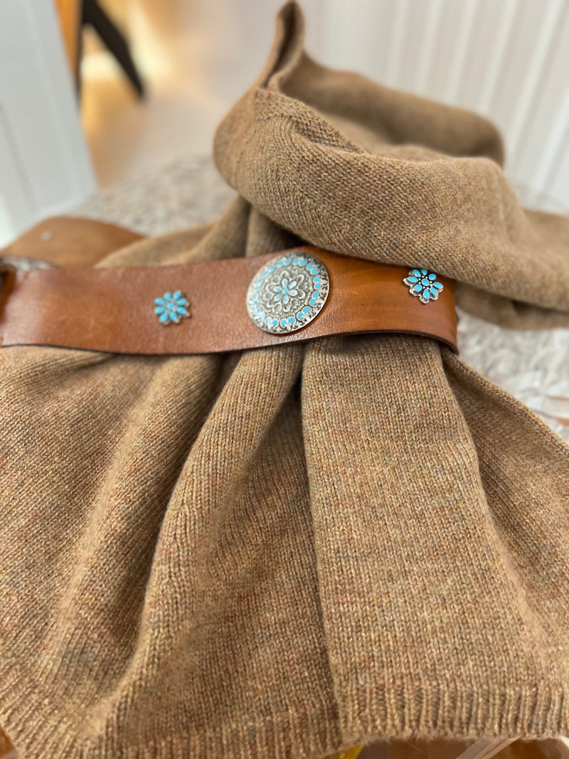 Il PONCHOSO ACERO | Il Poncho Sfizioso 100% cashmere