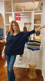 OVETTO BLU | 100% CASHMERE