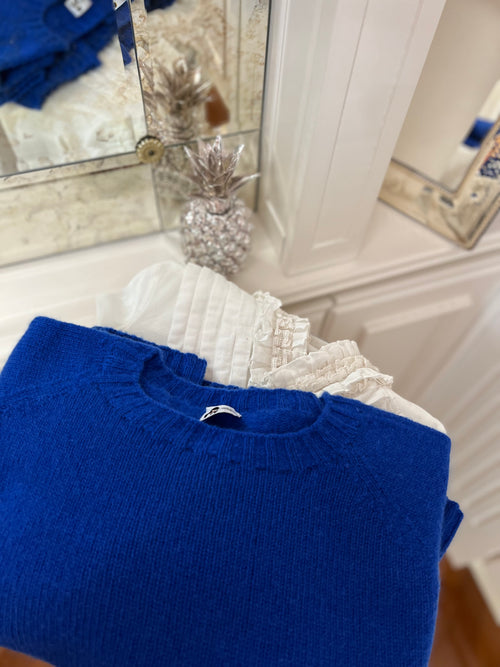 IL BOLERO COBALTO | 100% CASHMERE