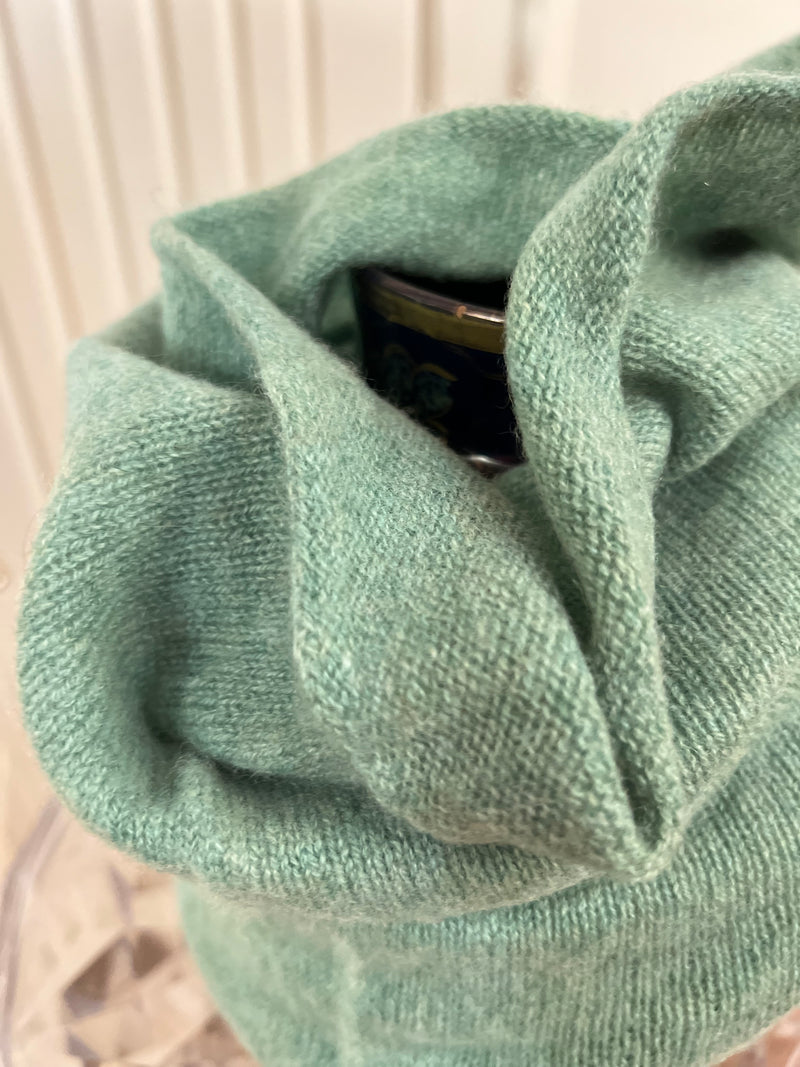 SCALDACOLLO NUVOLA VERDE 100% CASHMERE