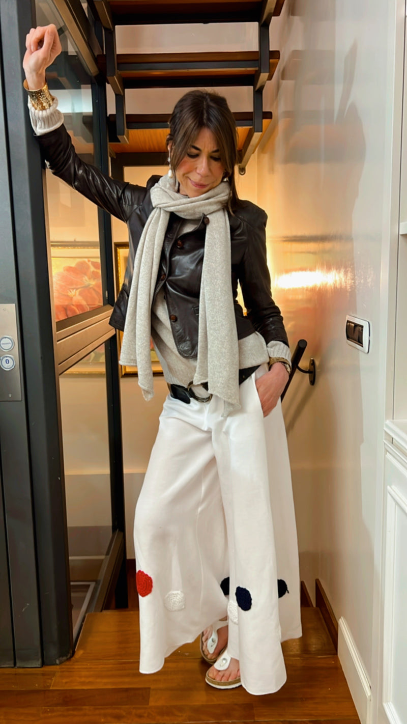 CASHMERE CORDA & PUNTO LUCE ARGENTO