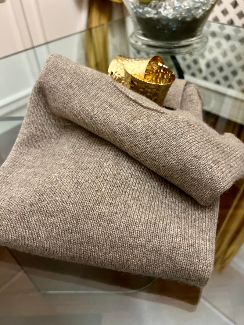 LO STILOSO GIROCOLLO DUNA | 100% CASHMERE