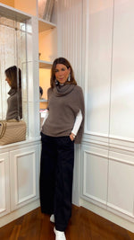 IL PONCHO COLLO AD ANELLO CON ASOLE 🖤 MARRON HAUTE COUTURE