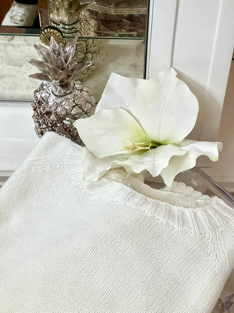IL BOLERO BIANCO | 100% CASHMERE