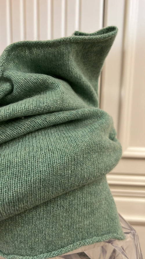 SCALDACOLLO NUVOLA VERDE 100% CASHMERE