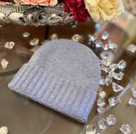 CAPPELLO MEZZA COSTA AZZURRO | 100% CASHMERE