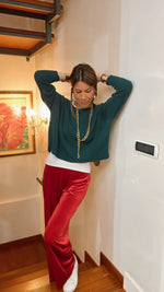 IL BOLERO VERDE BOSCO | 100% CASHMERE