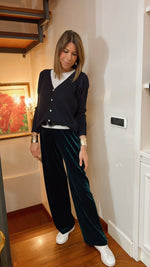 PIUMA IL CARDIGAN OVERSIZE ❤ BLU MARINE