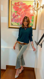 IL BOLERO VERDE BOSCO | 100% CASHMERE