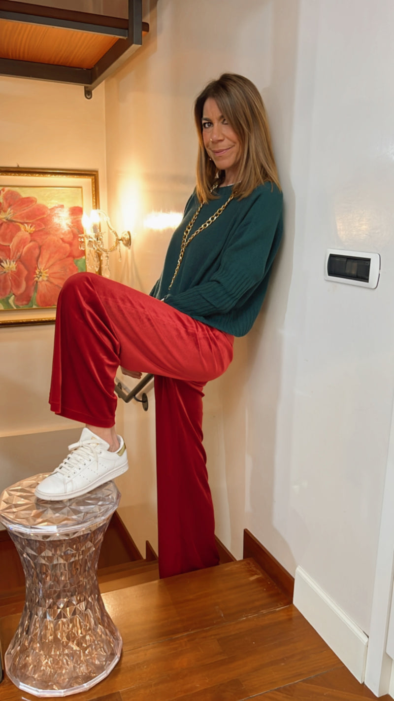 IL BOLERO VERDE BOSCO | 100% CASHMERE