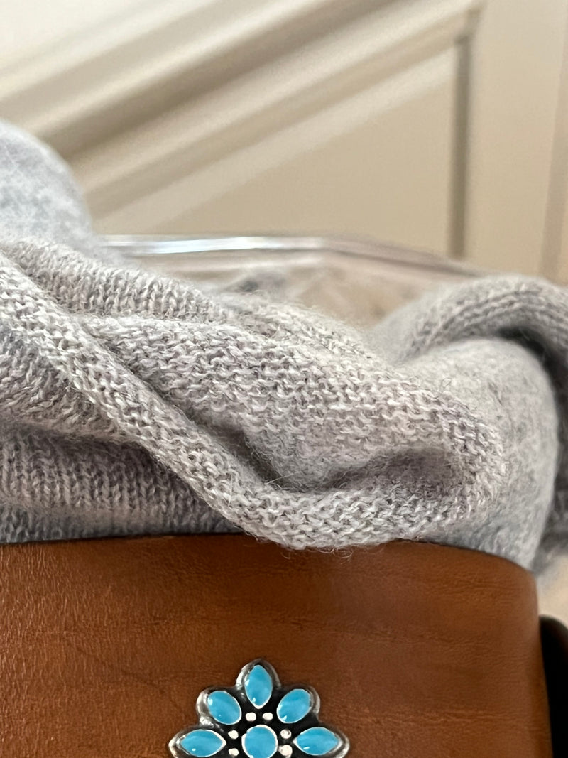 BIG LOVE LIGHT GREY | 100% CASHMERE