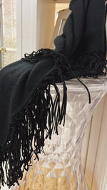 MAXI TRIANGOLI 100% CASHMERE CON FRANGE