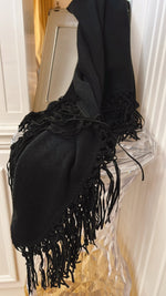 MAXI TRIANGOLI 100% CASHMERE CON FRANGE