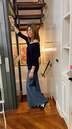 OVETTO BLU | 100% CASHMERE