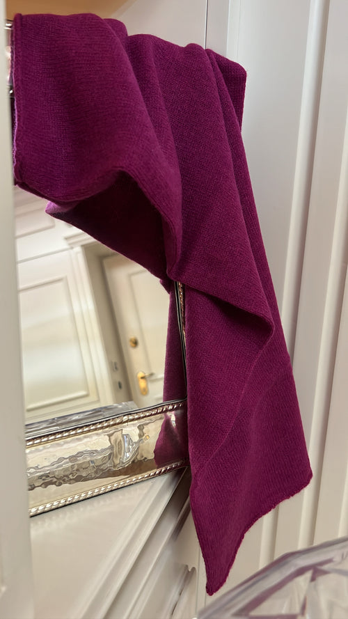 SCALDACOLLO NUVOLA CICLAMINO  100% CASHMERE