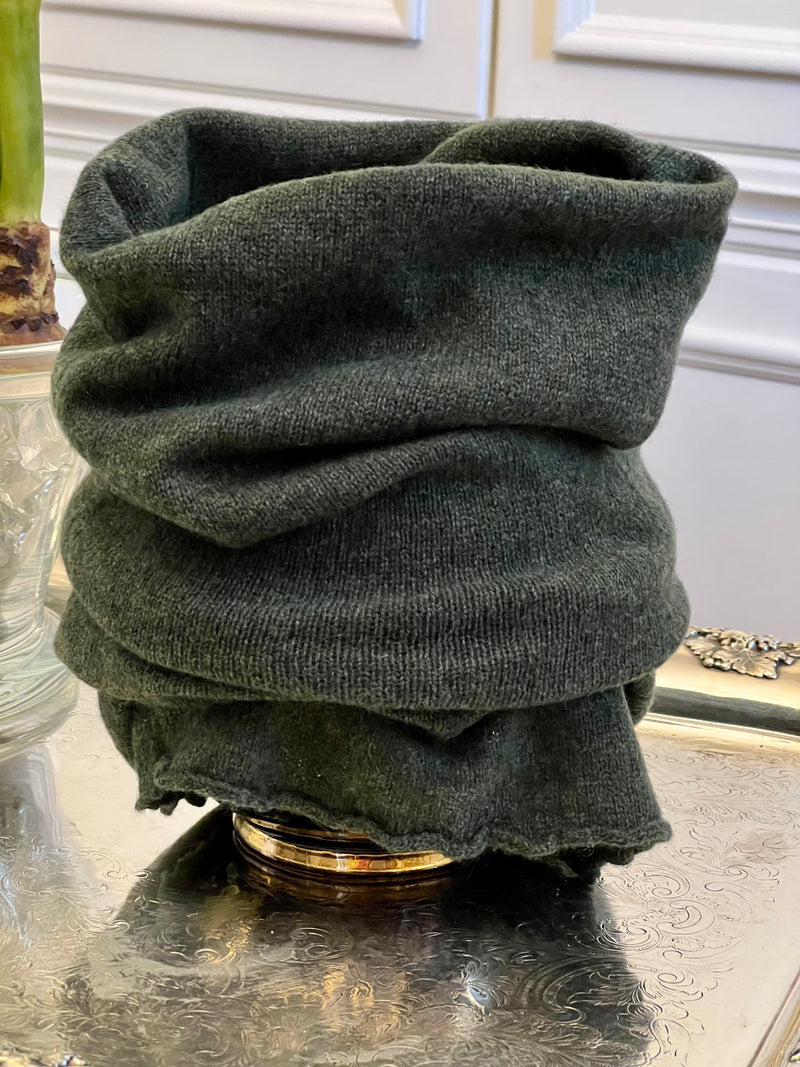 SCALDACOLLO NUVOLA VERDONE 100% CASHMERE