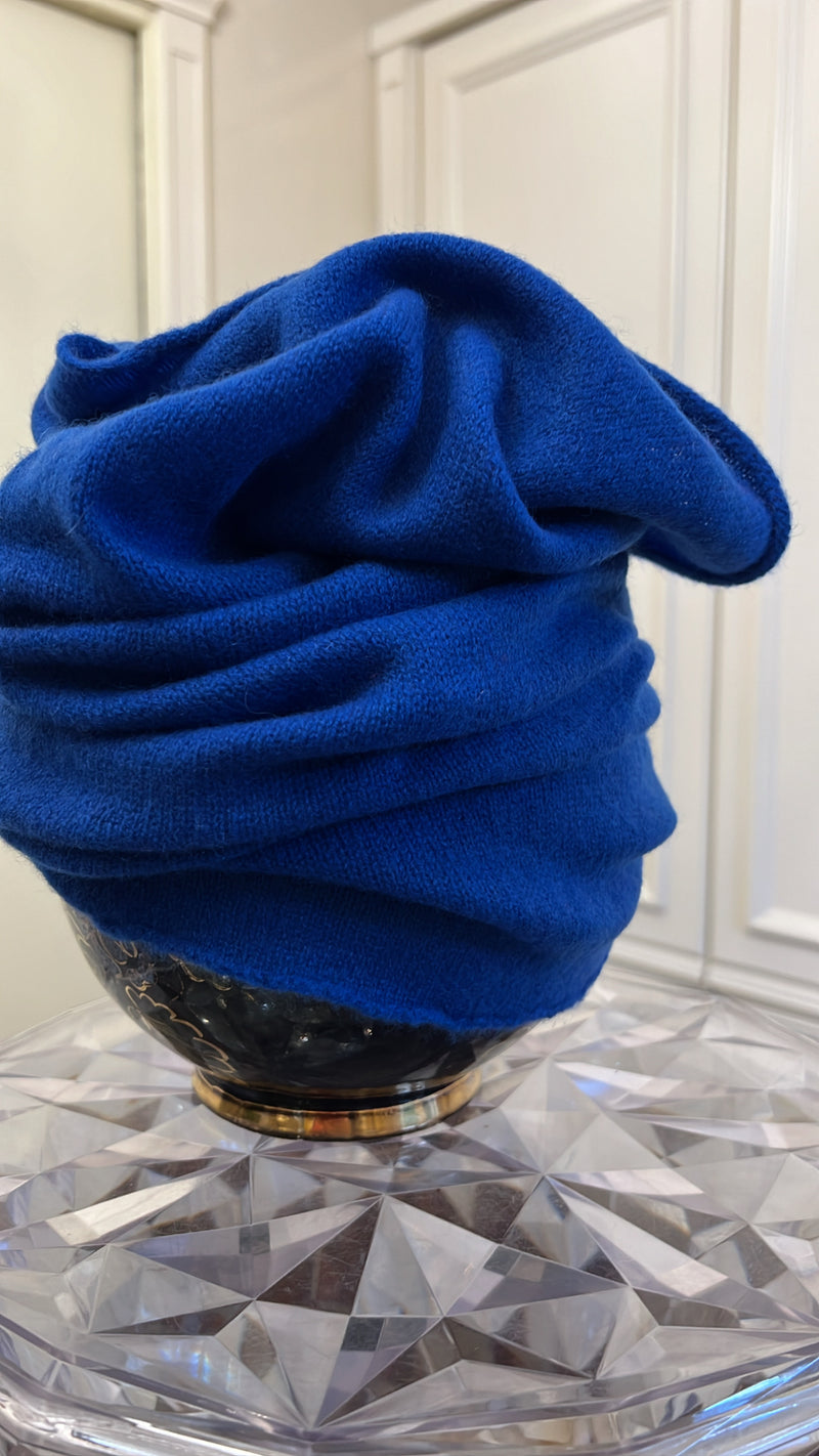 SCALDACOLLO NUVOLA BLUETTE  100% CASHMERE